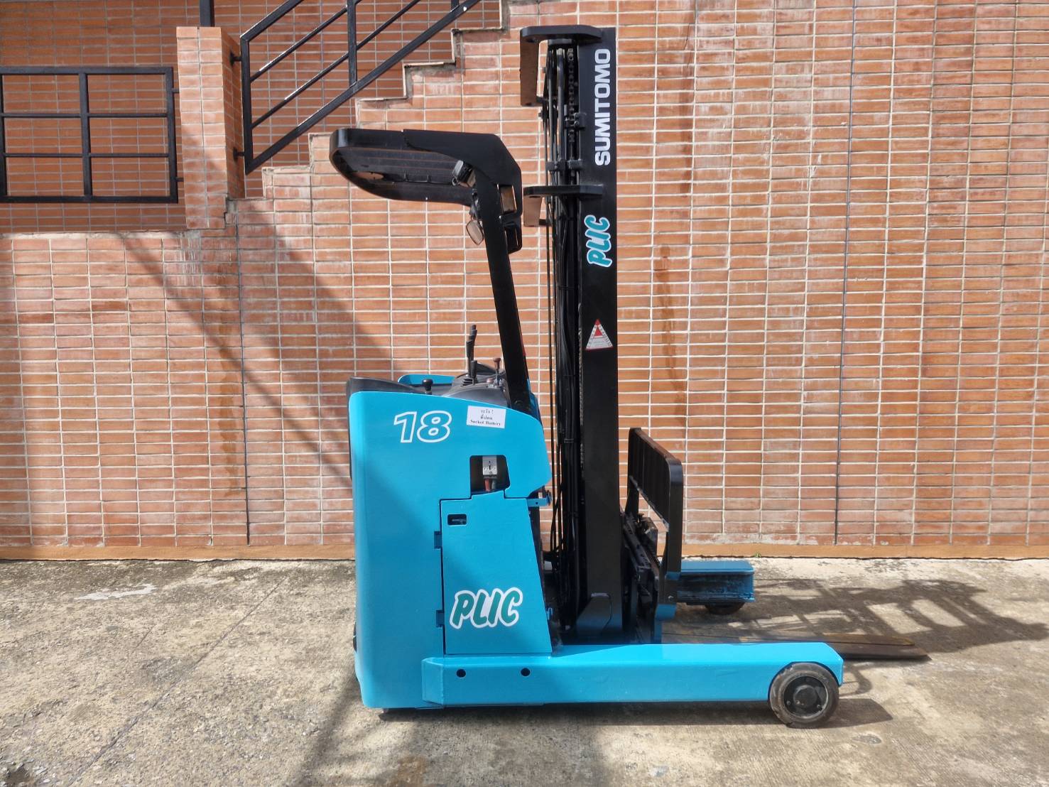 SUMITOMO FORKLIFT REACH 8FBR18WJXII-TF600S, ELECTRIC, 1.8